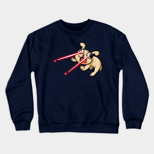 Laser Puppy Crewneck Sweatshirt by Crownflame